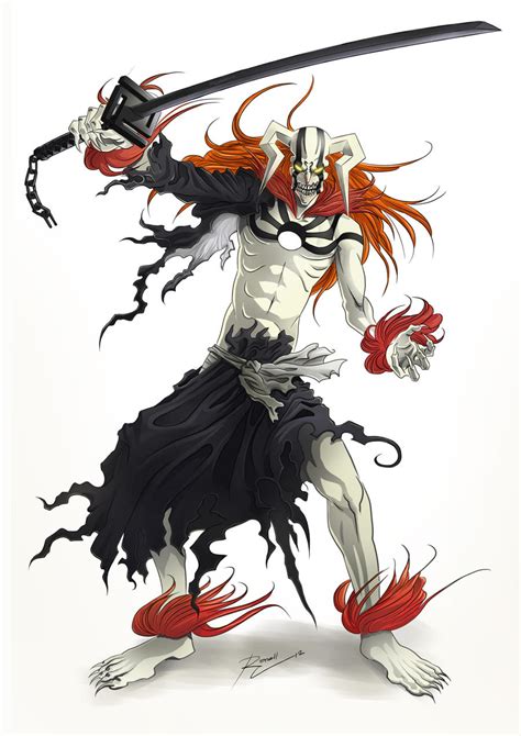 Ichigo Hollow-Form colored by RenEscar on DeviantArt