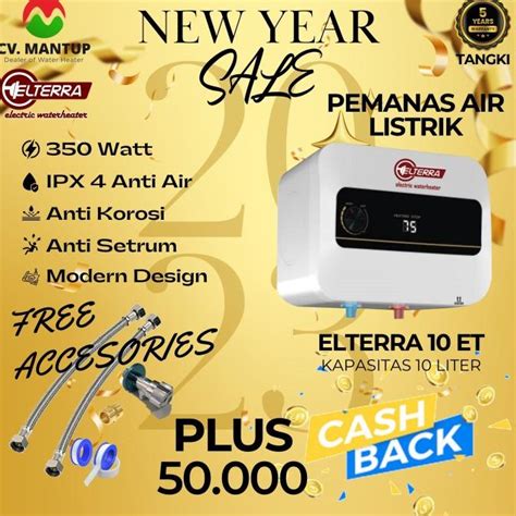 Jual Pemanas Air Listrik Instan Water Heater Handal Elterra Et Liter