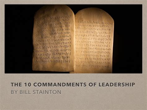 10 Commandments Of Leadership001 Connect The Dots