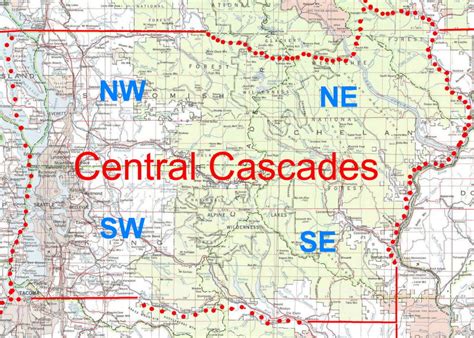 Map Central Cascades