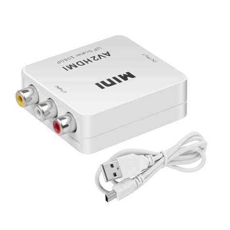 Av Rca Cvbs Para Hdmi Conversor De V Deo Compat Vel P Mini Caixa De