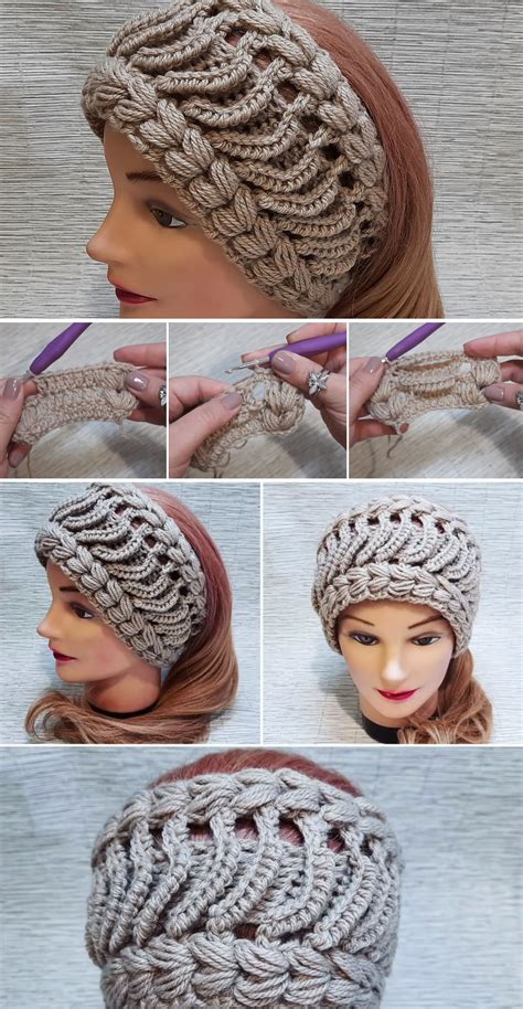 Crochet Headband Tutorial Simple Ellegant Design Peak