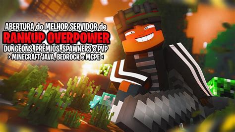 Novo Servidor De Rankup Overpower Para Minecraft Java E Bedrock