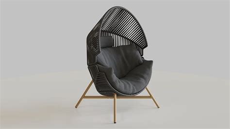 Outdoor Cocoon Chair 3D model | CGTrader