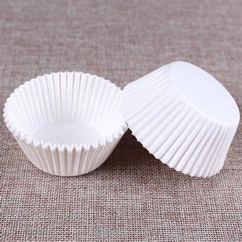 White Cupcake Paper Cases 100pcs Cupcake Paper Cups White Muffin