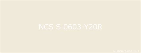 S 0603 Y20R NCS Color S 0603 Y20R PaintColourChart