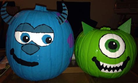 Mike Sulley Painted Pumpkins Mike And Sulley Painted Pumpkins