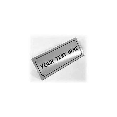 Silver Aluminum Name Plate For Outdoor 8mm At Rs 12square Inch In