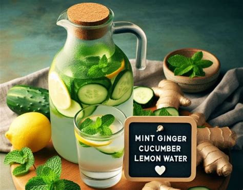 Mint Ginger Cucumber Lemon Water 10 Benefits And Recipe