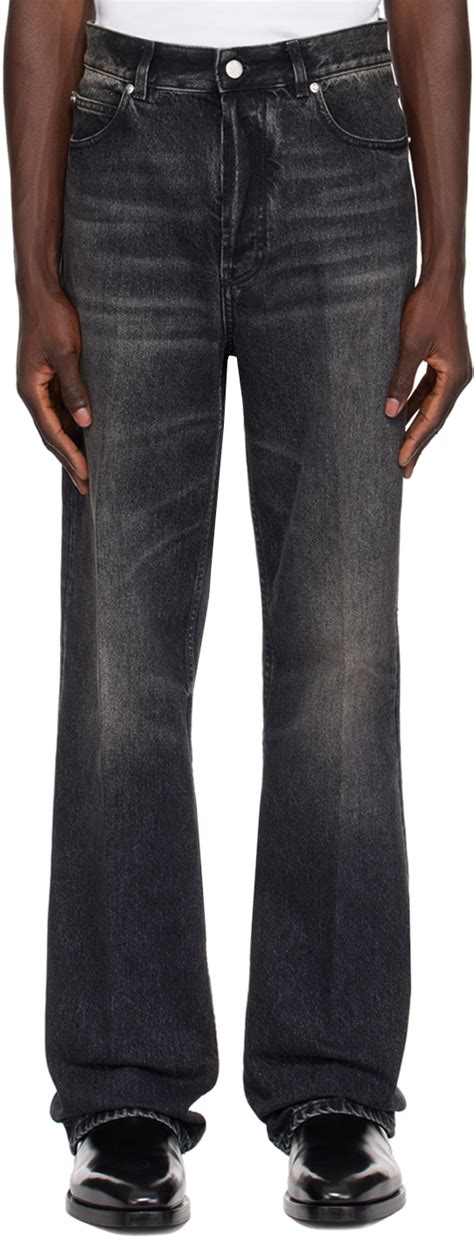 Ferragamo Black Faded Jeans Ssense