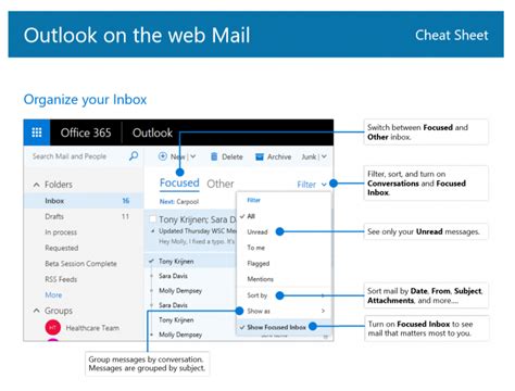 Outlook Mail And Calendar Cheat Sheets IT Pro