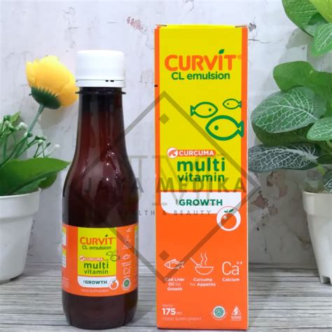 Jual Curvit CL Emulsion Curcuma Multivitamin 175 Ml Shopee Indonesia