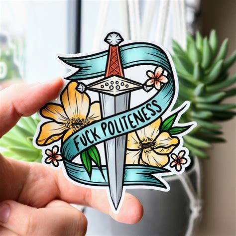 Fuck Politeness Sticker My Favorite Murder True Crime Art Ssdgm Murderino Decal Weather Proof