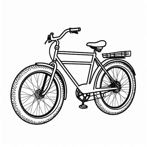 A bicycle with a black and white drawing that says bicycle | Premium AI ...