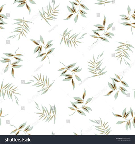 All Over Vector Green Leaf Pattern Stock Vector (Royalty Free) 1754495084 | Shutterstock