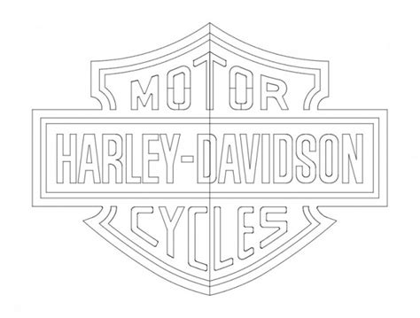 Скачать dxf Харлей дэвидсон лого трафарет harley davidson logo harley