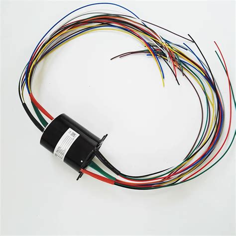 6 Wires Rotating Electrical Through Hole Hollow Conductive Slip Ring