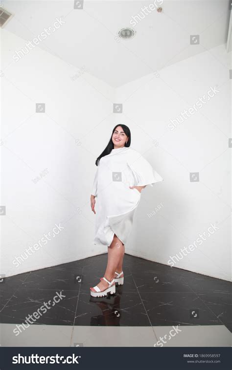 Happy Playful Plus Size Model Loose Stock Photo Shutterstock