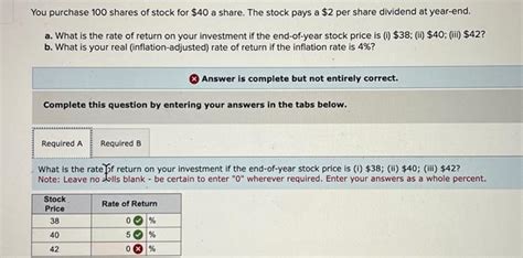 Solved You Purchase 100 Shares Of Stock For 40 A Share The Chegg