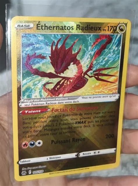 CARTE POKÉMON ETHERNATOS Radieux 105 159 EB12 5 Zenith Suprême FR NEUF