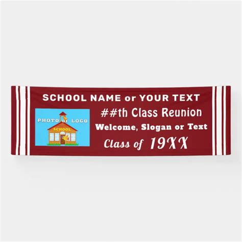 Personalized Class Reunion Banners Decorations | Zazzle