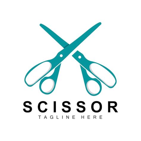 Premium Vector Scissors Logo Design Barbershop Shaver Vector