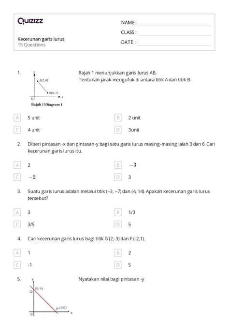 50 Lembar Kerja Garis Paralel Dan Tegak Lurus Untuk Kelas 2 Di Quizizz