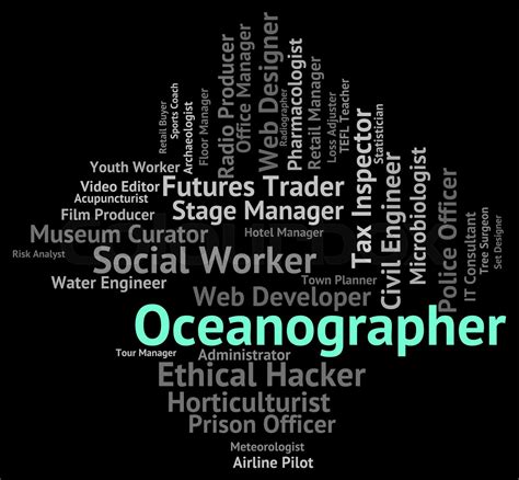 oceanographer job shows experts hire  work stock image colourbox