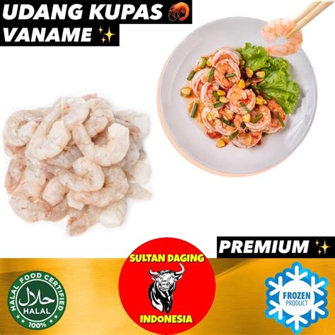 Jual UDANG KUPAS VANAME PREMIUM 500 GRAM UDANG KUPAS SEGAR UDANG