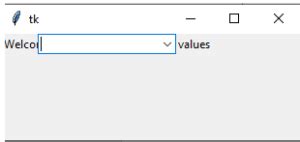 Tkinter Combobox How Tkinter Combobox Works Examples