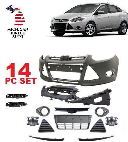 2012 2013 2014 FORD FOCUS FRONT BUMPER COVER W FOG LIGHTS SEL SE EBay