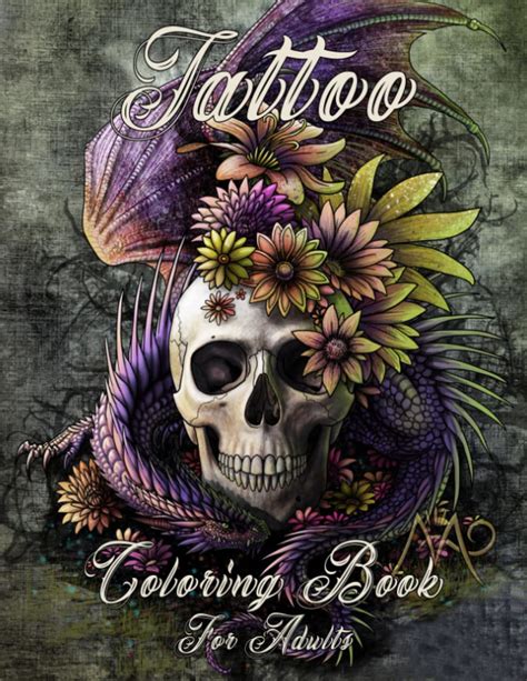 Tattoo Coloring Book For Adults Over 100 Coloring Pages For Adult