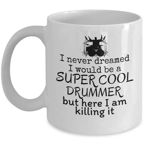 Super Cool Drummer Drum Player Motivational Music Lover Mug Gift