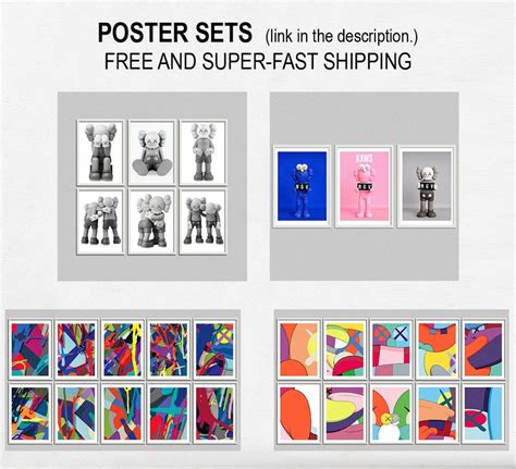 Kaws Wall Art Hypebeast Poster Set of 10 Hypebeast Print - Etsy