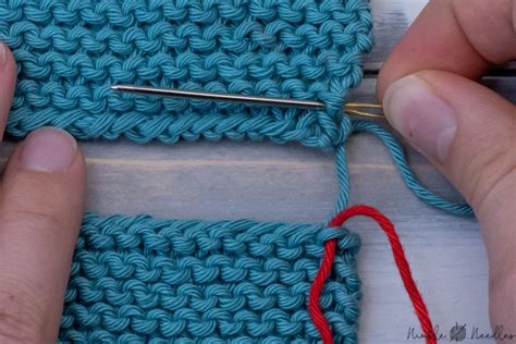 Grafting Garter Stitch Step By Step Tutorial Video