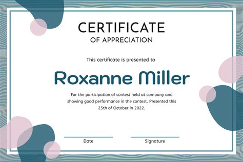 Singing Contest Certificate Certificate Template