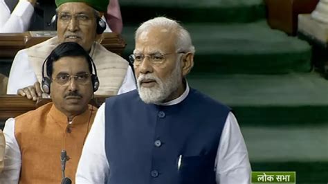 Pm Modi Speech In Lok Sabha पीएम मोदी का विपक्ष पर वार बोले ये India नहीं घमंडिया गठबंधन