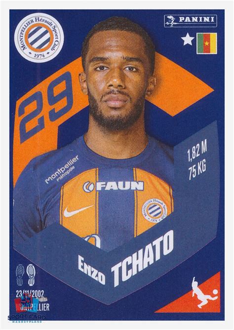 Panini Foot Enzo Tchato Montpellier H Rault Sc