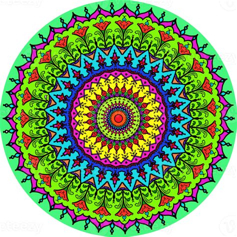 Mandala coloring tattoo bohemian art ornament retro pattern for ...