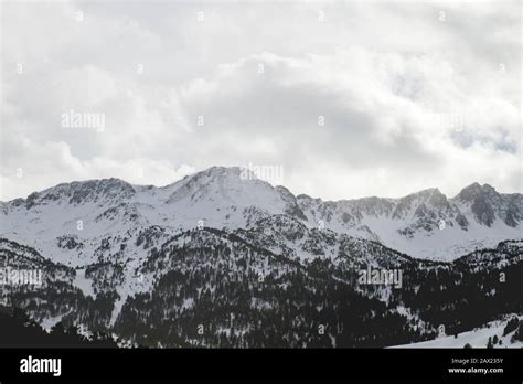 winter landscape   pyrenees stock photo alamy