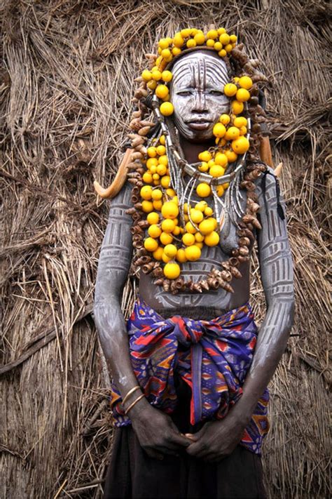 Hans Silvester Natural Fashion Mursi Tribe Woman Africa People