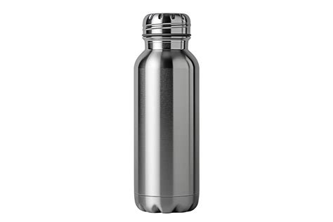 Modern Stainless Steel Water Bottle With A Screw Cap 47307281 Png