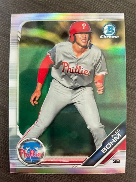 Bowman Draft Chrome Alec Bohm Prospect Refractor Bdc Ebay