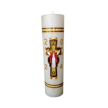 C Rio Pascal Jesus Cristo Cm X Cm Adesivado Encanto Velas Velas