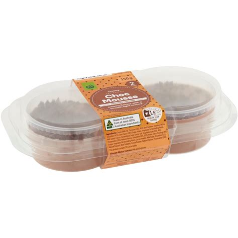 Woolworths Chocolate Mousse 2 Pack Woolworths