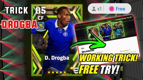 Trick To Get Rated D Drogba From Free Epic Worldwide Pack In