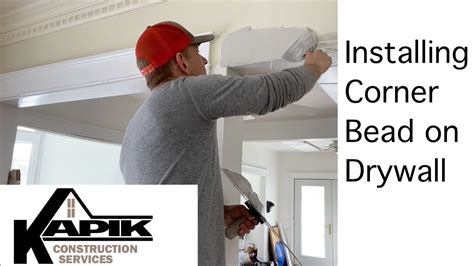 How To Install Drywall Corner Bead Youtube