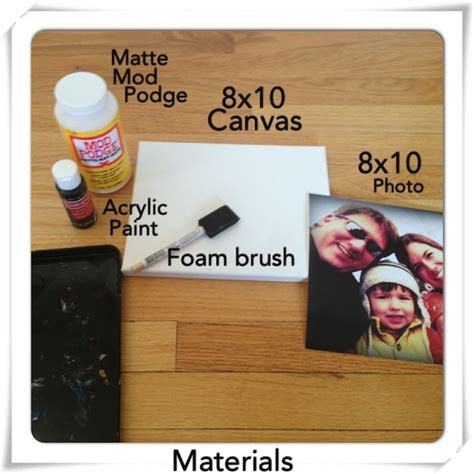 Diy Photo Canvas Diy Canvas Photo Mod Podge Crafts Diy Photo