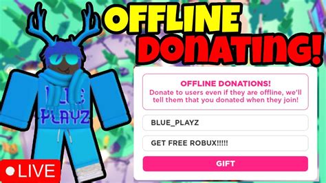 Pls Donate Live Raising And Donating ROBUX To VIEWERS ROAD TO 5K