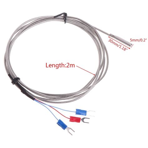 Termopar De Sensor De Temperatura Rtd Pt De Acero Inoxidable Con